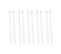 ECMQS 10 Pieces Stainless Steel Needle Threader Practical Long Sewing Threader for Hand Sewing Needle Tool Knitting