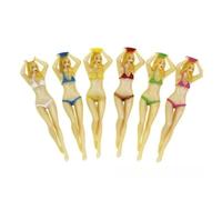 ECMQS 1Pc Plastic Beautiful Golf Tees Funny Practice Training Golf Courses Tees Ball Stand Accessories