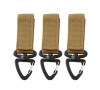 ECMQS 3 Pcs Belt Hanging Carabiner Hook Belt Clip Buckle 360 Degree Rotating Nylon Webbing Buckle Strap Clip Carabiner Waist Attachment