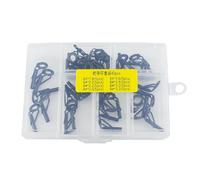 ECMQS 40Pcs Fishings Eyelets Repair Guide Tip Stainless Steels Ceramic Rings Tip Top for Fishing Rod Replacement Fishings Rod Ceramic Guide Rings