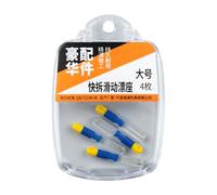 ECMQS 4Pcs Rotations Swivels Silicone Bobbers Holder Replacement Fish Float Seats Detachable Fish Float Rest Fishing Gear Detachable Rest Bobbers Holder