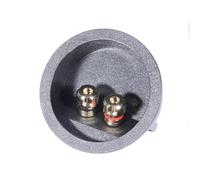 ECMQS 72mm Speakers Terminals Cup Not Screw, Triangular prism | Spring Clamp Technology with Coppers Conductors for Easy Wire Installation, Release, Housing