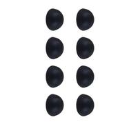 ECMQS 8Pcs Silicone Shock Absorbers Pad, Black 18X10MM | Elastomer Damper Vibrations Isolation Feet for Turntable Amplifiers, Stable Placement for Sound Equipment