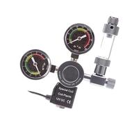 ECMQS Accurate CO2 Pressure Analyzers Double Display Interfaces Gauge CO2 Regulator for Aquariums Systems and Research Lab Double Display Monitor Aquariums