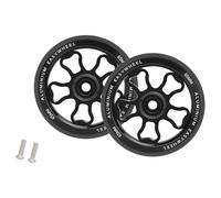 ECMQS Aluminum Alloys Easy Wheel Replacement for Folding, All black | Easy Wheel Light Weight Rolling Wheel with Sealed Bearing Nonslip Rubber Surfaces Enhances Portability