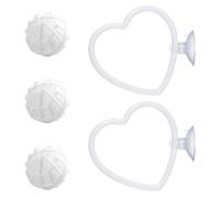ECMQS Aquarium Pet Fish Entertainment Items 2PCS Exercise Circles with Floating Spheres to Keep Your Active and Stimulated Fighter Floating Globes
