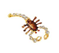 ECMQS Artistic Scorpions Jewelry Container for Portable Travel, A | Zincs Alloy Exterior with Secure Jewelry Storage Container for Home Décors Item, Portable Travel Holder
