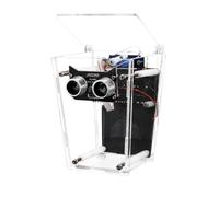 ECMQS Automatic Lid Electronics Set with Acrylic Housing | Servo Linkage, Responsive Detection Module, Beginner Friendly Engineering Build for Demonstrations