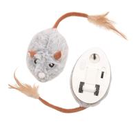 ECMQS Automatic Moving Animal Toy with USB Charging Imitate Small Creature Shape Encourages Instincts Interactive Gray Creature Toy Variable Actions Realistic Effects Feline Fun