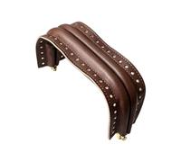 ECMQS Bag Opening Frame Curved PU Leather-Look, Brown