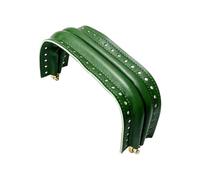 ECMQS Bag Opening Frame Curved PU Leather-Look, Green