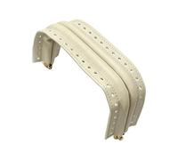 ECMQS Bag Opening Frame Curved PU Leather-Look, White