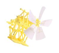 ECMQS Batteryless Walking Robot Builder Set Wind Driven Science, Yellow