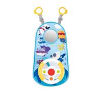 ECMQS Car Ride Activity Toy, B | Battery Powered Panel with Foldable Storage, Button Play, Travel Ready