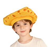 ECMQS Cheese Hat Alloween Costume Accessory | Mad Silly Hat Cheese Party Supplies Decorations Party Toy for Women Mens