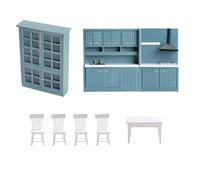 ECMQS Childrens Educational Acting Kitchen Toy Safe Not Deadly Oaken Tiny Cabinet Table Set for Family Activity Green Friendly Kids Cooking Playset