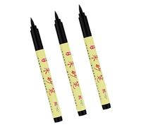 ECMQS Chinese Brush Pen for Artist and Beginner, Jets black 3 stick
