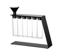 ECMQS Coffee Display Rack Top Glass Container with Air Valves 4 or 6 Bottles for Kitchen Cafe Fashion Coffee Holder