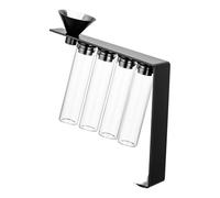 ECMQS Coffee Display Rack Top Glass Container with Air Valves 4 or 6 Bottles for Kitchen Cafe Fashion Coffee Holder