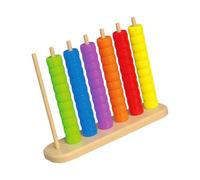 ECMQS Colorful Beads Counting Toy Interactive Math Learning Tool for Preschooler Toddler Logical Thinking Development Early Childhood Toy