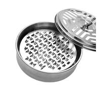ECMQS Compact Incense Burners Coils Spiral Round Stick Holder Tray