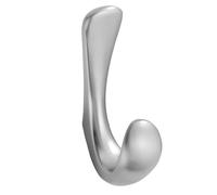 ECMQS Compact Single Coat Hook with Concealed Screw, Silver