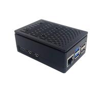ECMQS Cooling Case for RPi 5 Board Cover Enclosure with Optional Official Heatsink Fan for RPI5 Development Board Case Development Accessories