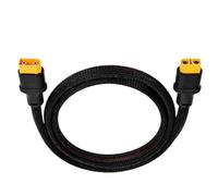 ECMQS Copper Conductor Extension Cable with 10AWG, Males to Female head | Black Braided Outer Sleeve, Copper Conductor Construction, Extends Battery for Model Planes and Cars