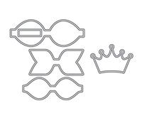 ECMQS Crown Clip Die Cutting Machine Cutting Stencil, Scrapbooking Embossing Stencils for Scrapbooking, Photo Paper, Cards, Craft Embossing, DIY Production, Birthday Gift
