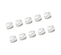 ECMQS Decorative Jewelry Finding Pack, Silver