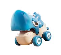 ECMQS Dinosaur Pull String Toy Car, Blue