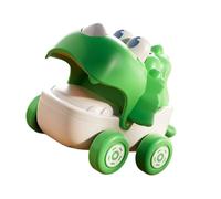 ECMQS Dinosaur Pull String Toy Car, Green