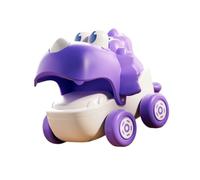 ECMQS Dinosaur Pull String Toy Car, Purple