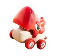 ECMQS Dinosaur Pull String Toy Car, Red