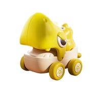 ECMQS Dinosaur Pull String Toy Car, Yellow