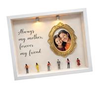 ECMQS Diys Minis Museums Silhouettes Box, Celebrate Your Unique Memory with Style, Shadows Box Frame Set, Personalise the Display, Personalise Diys Photo Display Case