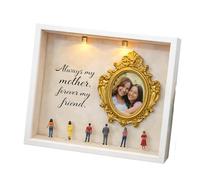 ECMQS Diys Minis Museums Silhouettes Box, Celebrate Your Unique Memory with Style, Shadows Box Frame Set, Personalise the Display, Personalise Diys Photo Display Case