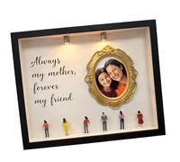 ECMQS Diys Minis Museums Silhouettes Box, Celebrate Your Unique Memory with Style, Shadows Box Frame Set, Personalise the Display, Personalise Diys Photo Display Case