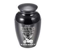 ECMQS Dog Urns Tiny Cremation Urn for Human Pet Ashes, Black