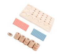 ECMQS Educational Wood Blocks Puzzles for Toddler Colorful Stacking Blocks, Learning Toy for Boys and Girls Math Education Math Skills Development