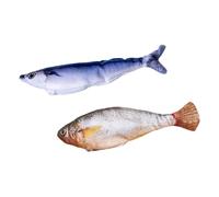ECMQS Exercise Toy Flopping Fish Plush Grab Toy, B