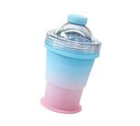 ECMQS Foldable Silicone Ice Ball Maker with Cup, Gradient Powder