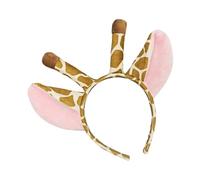 ECMQS Friendly Plush Giraffe Ears Hooves and Tail, Ear brown