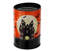 ECMQS Halloween Metal Money Box with Pumpkin Specter Design