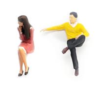 ECMQS Handcrafted 1: 64 Sitting Person Statue, Thinking Womens, J