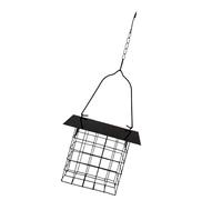 ECMQS Heavy Duty Black Square Bird Feeder Keeps Animals Away From Game Food