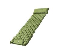ECMQS Inflate Deflate Air Bed with Tear Resistant, Green | Built in Blower for Camping Hiking and Outdoor with Inflation and Compact Storage