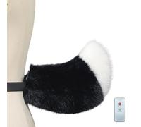 ECMQS Interactive Soft Lamb Tail Educational Toy, Black and white | Voice Responsive Plush Animal Role Play Accessory for Childrens Parties Theater Educational Operations