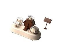 ECMQS Interactive Tiny Drum Toy with Built in Songs and Stand, Gray | Portable Desktop Drum Set with Function, Rhythm Cards Perfect for Music Lovers, Suitable for All Ages