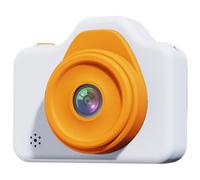 ECMQS Kids Camera with 720P Double Lens and 400mAh Battery, White | Digital Enlarge and Organ of Sight Security Screen with Music Player and Puzzle Game Functions